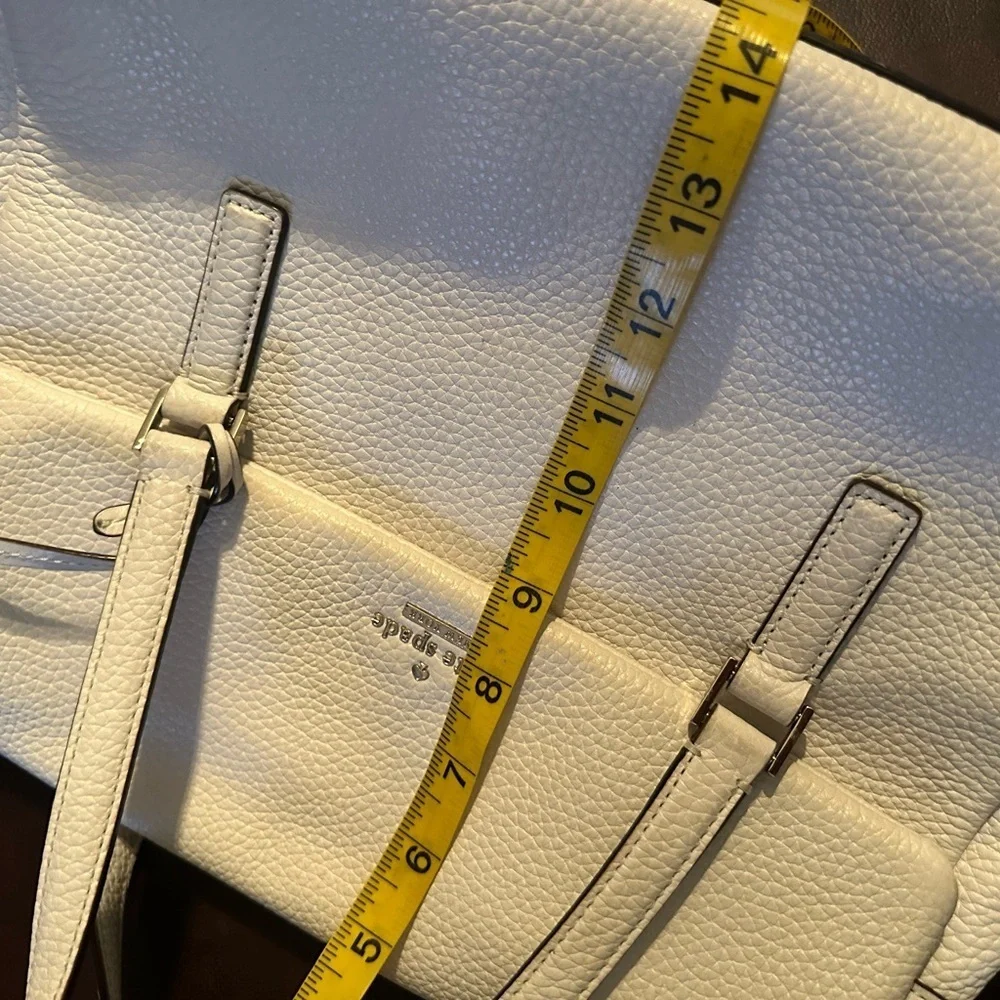 Kate Spade White Leather Tote Bag